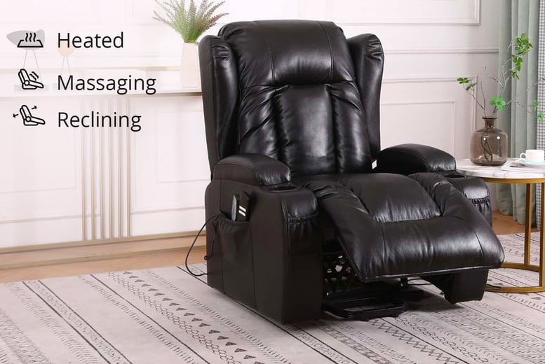 Heated electric recliner online chair