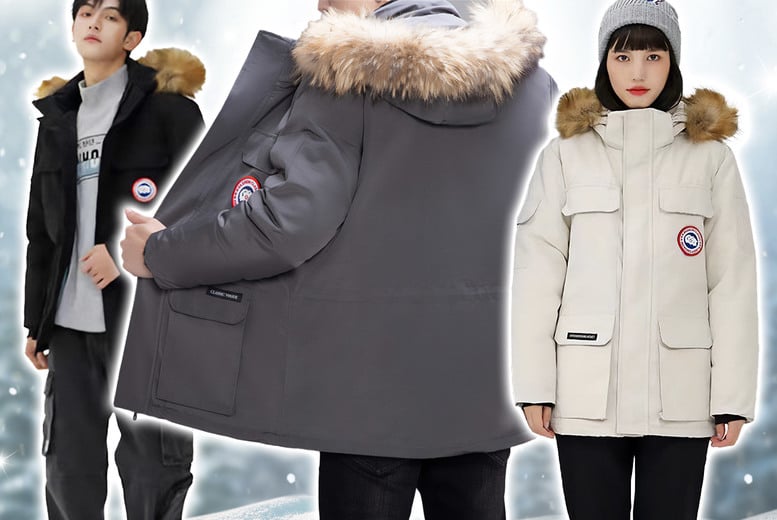 Unisex Canada Goose Inspired Hooded Down Parka Jacket 7 Colours