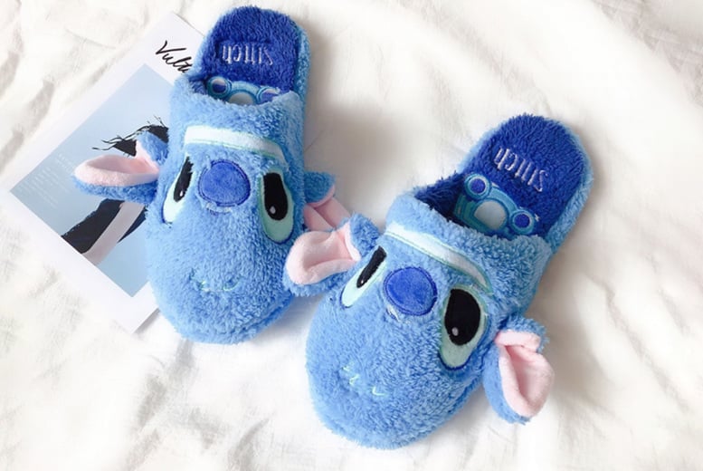 Kawaii Stitch Plush Slippers Lilo Stitch Stuffed