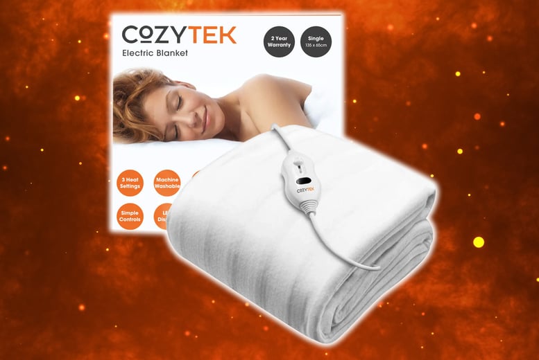 Cozytek Luxury Single Electric Blanket Under Blanket