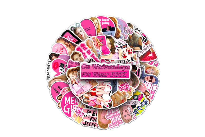 Mean Girls Sticker Pack Waterproof Sticker for Laptop, Water