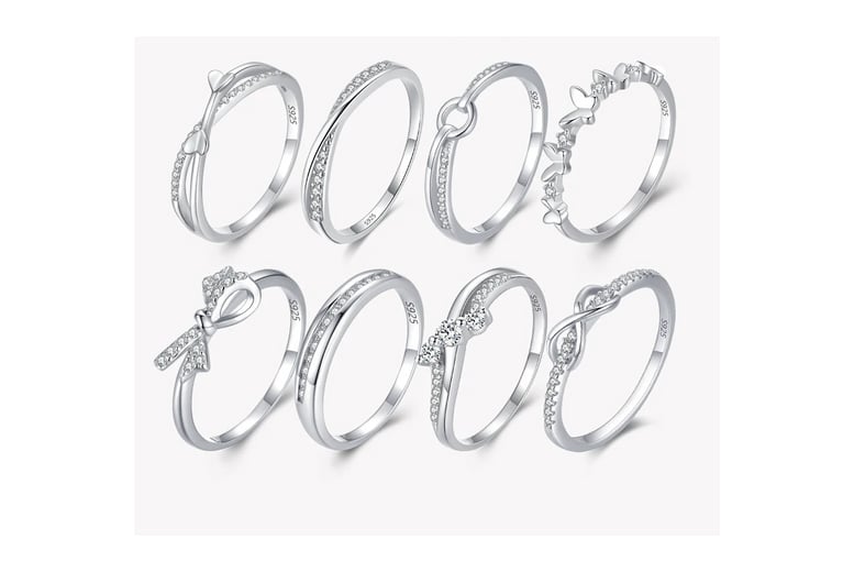 Silver hot sale minimalist rings