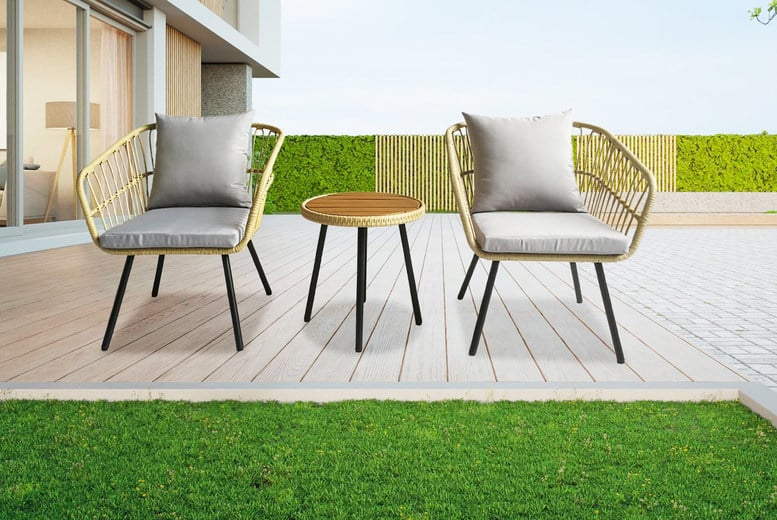 Wowcher rattan online bistro set