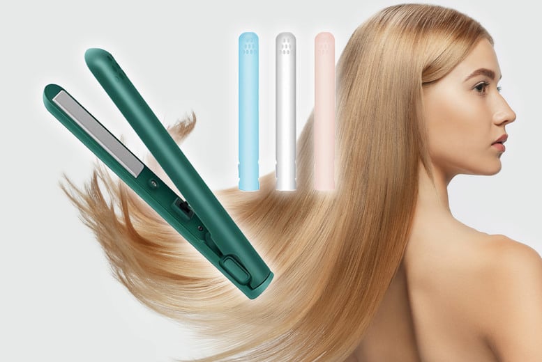 Mini portable 2025 hair straightener