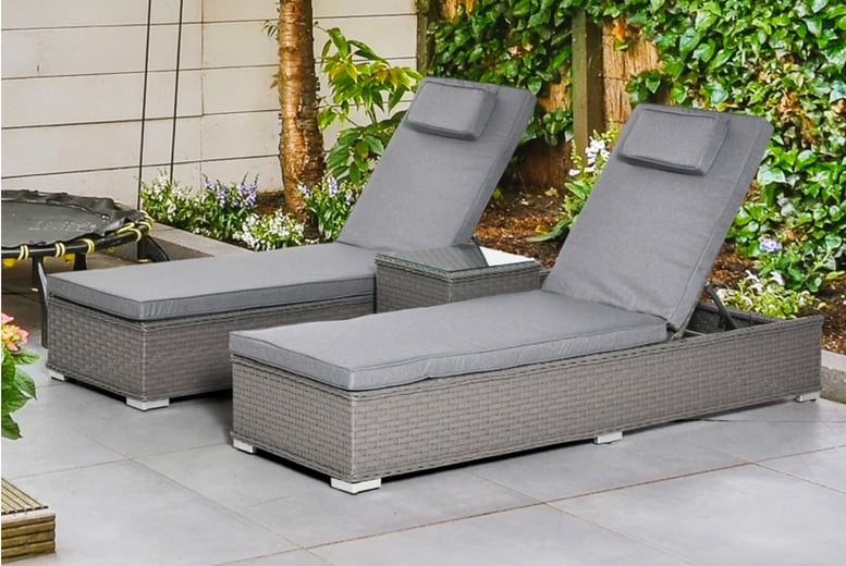 Wowcher rattan sun discount lounger