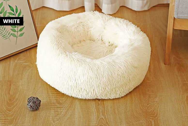Plush-Pet-Bed-white