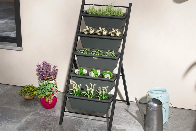 5-Tier-Vertical-Raised-Garden-Planter-with-5-Container-Boxes-5
