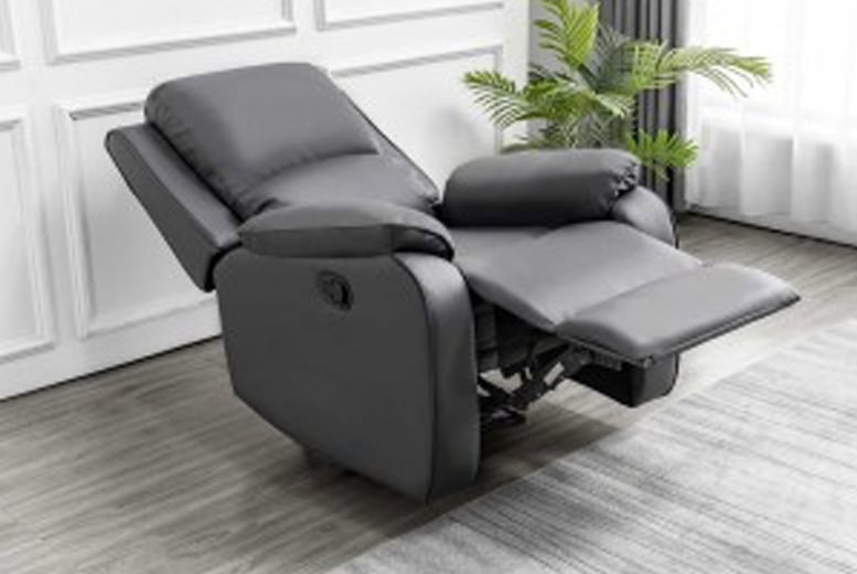 32136349-1-SEAT-ARMCHAIR-RECLINER-SOFA-IN-BONDED-LEATHER-GREY-1
